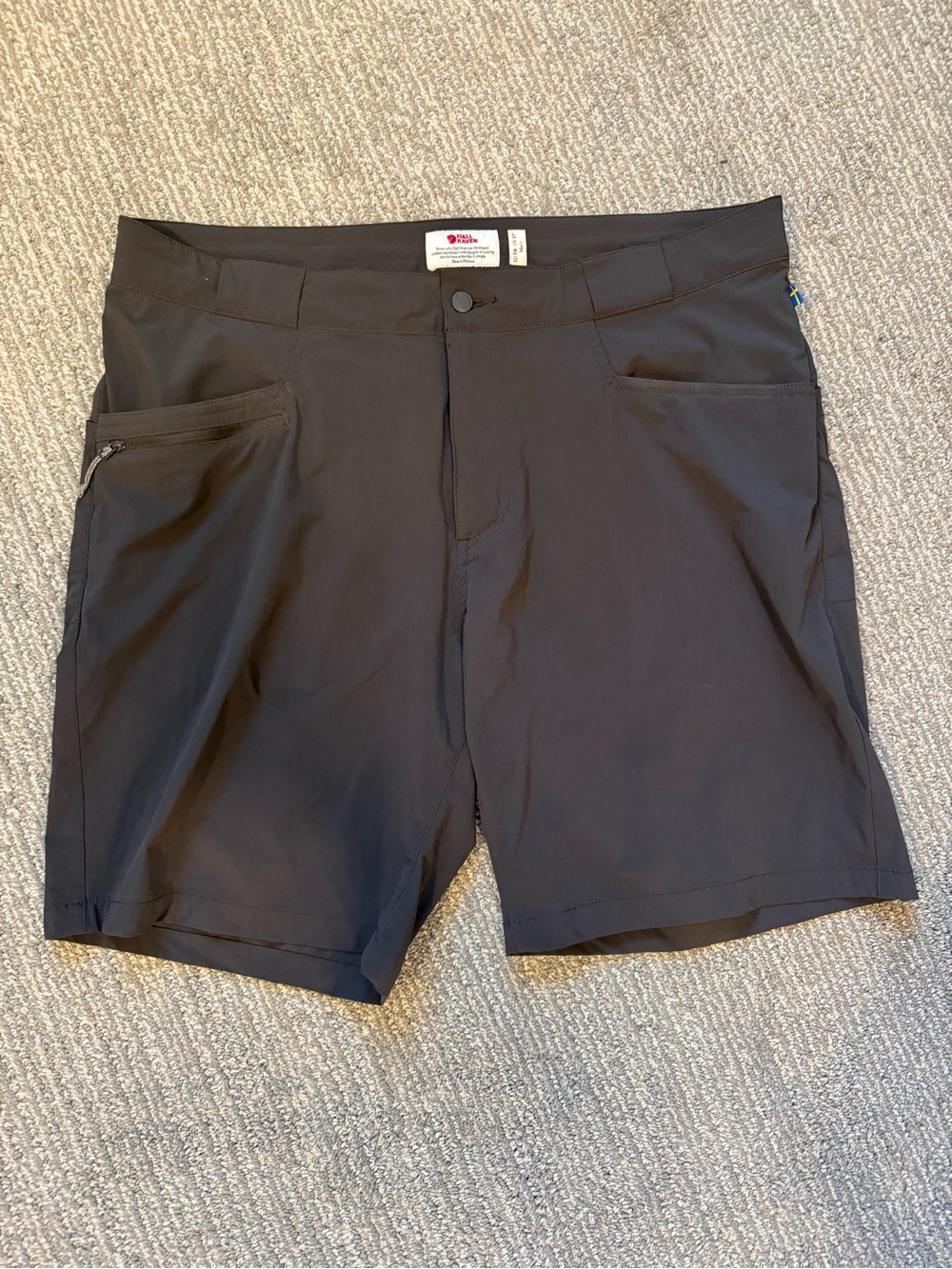 Fjallraven High Coast Lite Shorts Men’s 37 Black Hiking Outdoor 82603